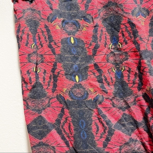 ALICE + OLIVIA Women’s Black Red ROMANTIC BUTTERFLY Print Elastic Waist Pants XS - Picture 7 of 10